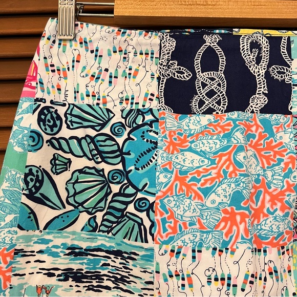 Lilly Pulitzer patchwork nautical skirt 2 - Picture 3 of 10